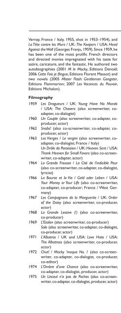 Encyclopedia of French Film Directors