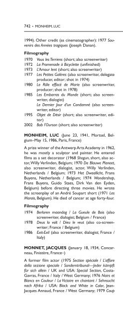 Encyclopedia of French Film Directors