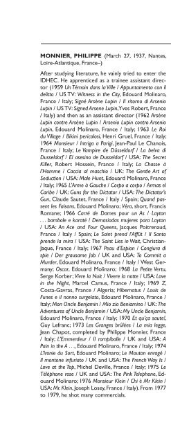 Encyclopedia of French Film Directors