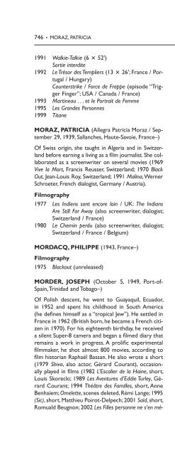 Encyclopedia of French Film Directors