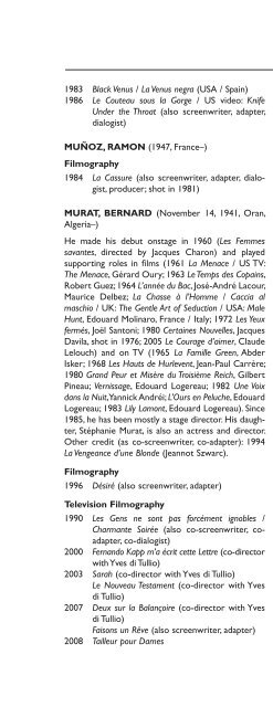 Encyclopedia of French Film Directors