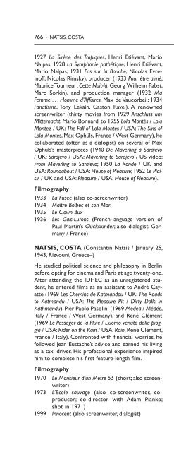 Encyclopedia of French Film Directors