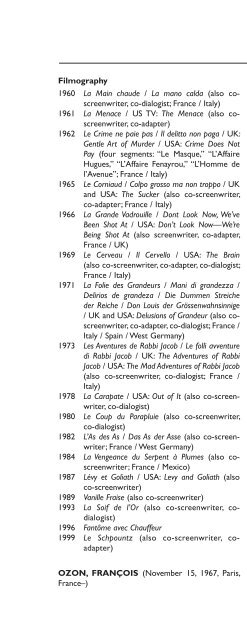 Encyclopedia of French Film Directors