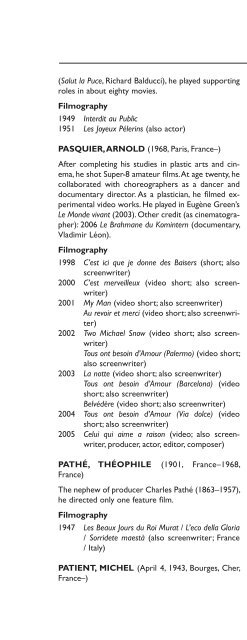 Encyclopedia of French Film Directors