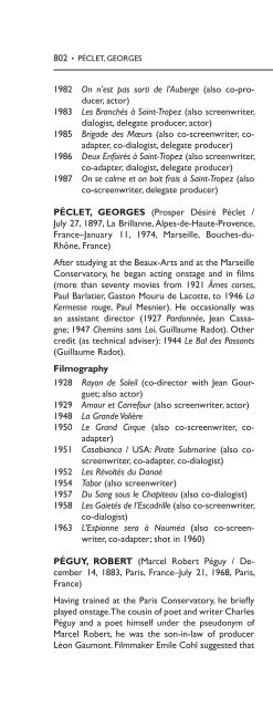 Encyclopedia of French Film Directors