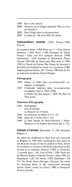 Encyclopedia of French Film Directors