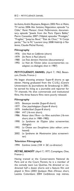 Encyclopedia of French Film Directors