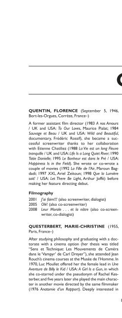 Encyclopedia of French Film Directors