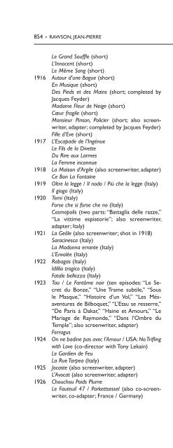 Encyclopedia of French Film Directors