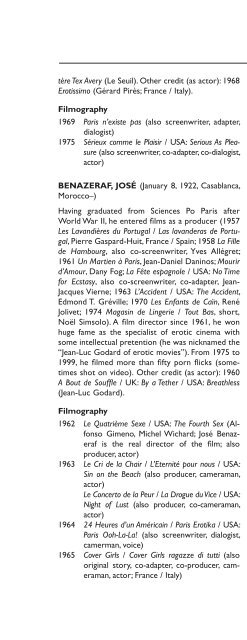 Encyclopedia of French Film Directors