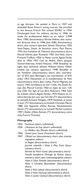 Encyclopedia of French Film Directors