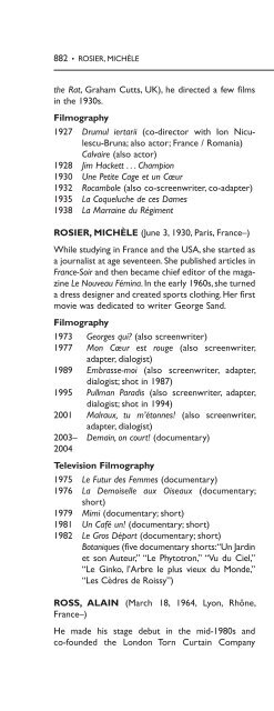 Encyclopedia of French Film Directors