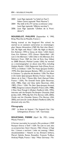 Encyclopedia of French Film Directors