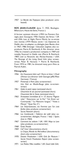 Encyclopedia of French Film Directors