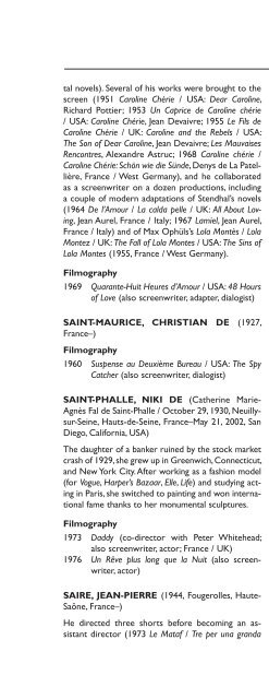 Encyclopedia of French Film Directors