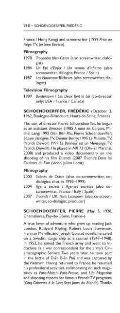 Encyclopedia of French Film Directors