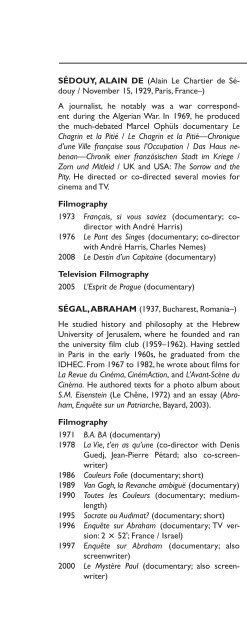 Encyclopedia of French Film Directors