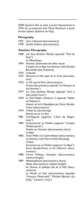 Encyclopedia of French Film Directors