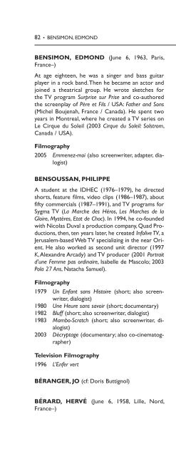 Encyclopedia of French Film Directors