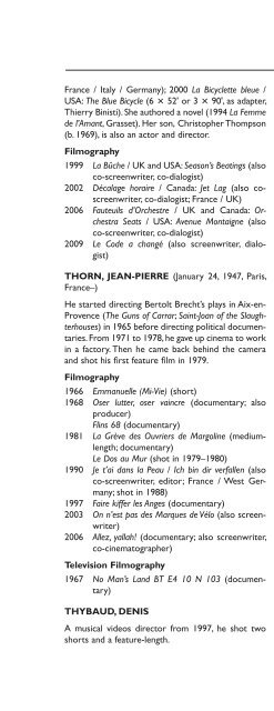 Encyclopedia of French Film Directors