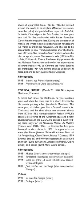 Encyclopedia of French Film Directors