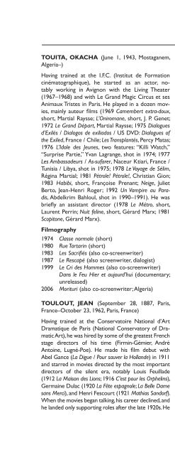 Encyclopedia of French Film Directors