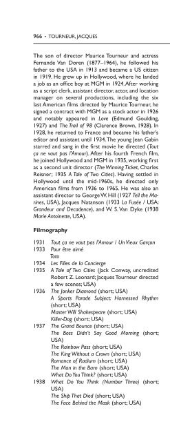 Encyclopedia of French Film Directors