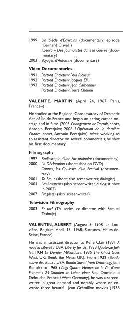 Encyclopedia of French Film Directors