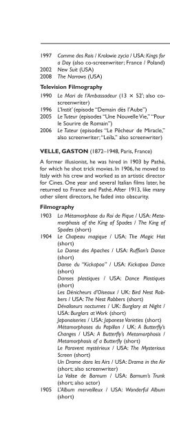 Encyclopedia of French Film Directors