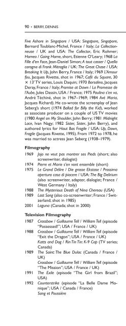 Encyclopedia of French Film Directors