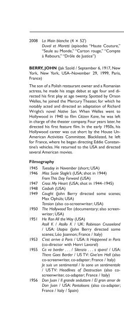 Encyclopedia of French Film Directors