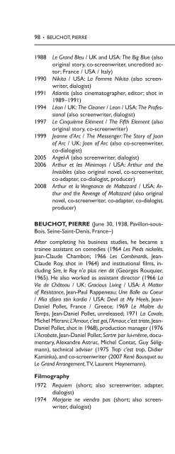 Encyclopedia of French Film Directors