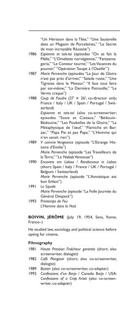 Encyclopedia of French Film Directors