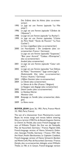 Encyclopedia of French Film Directors