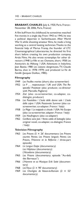 Encyclopedia of French Film Directors