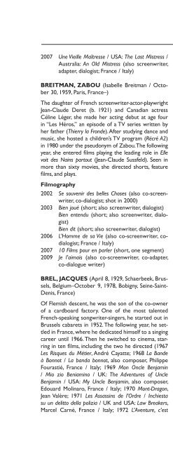 Encyclopedia of French Film Directors