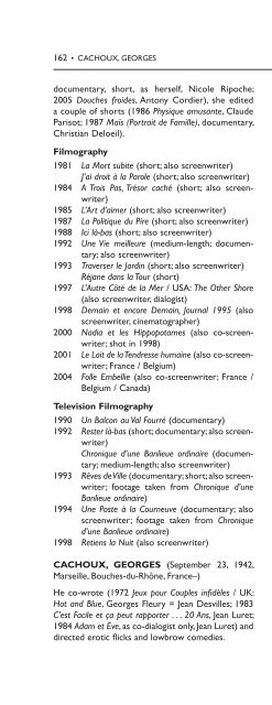 Encyclopedia of French Film Directors