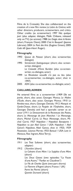 Encyclopedia of French Film Directors