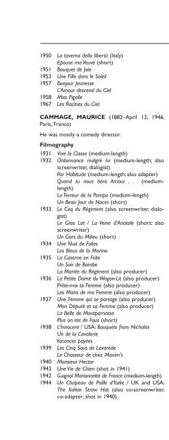 Encyclopedia of French Film Directors