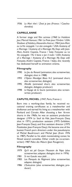 Encyclopedia of French Film Directors