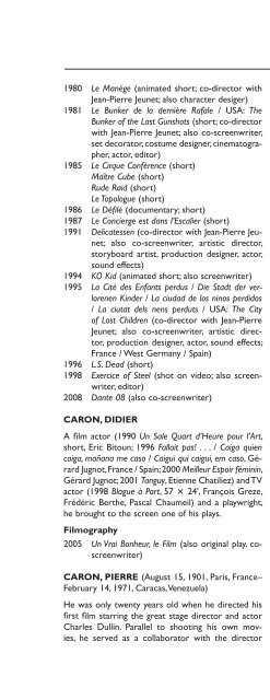 Encyclopedia of French Film Directors