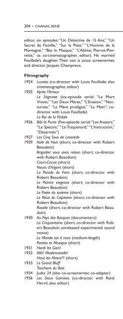 Encyclopedia of French Film Directors