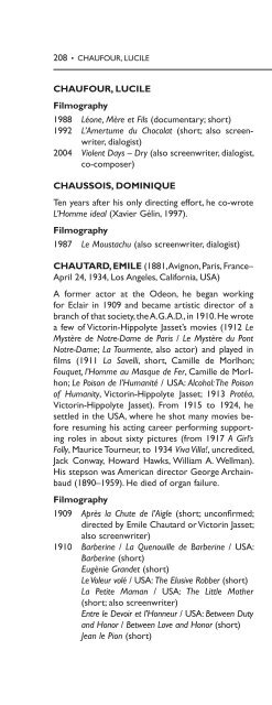 Encyclopedia of French Film Directors