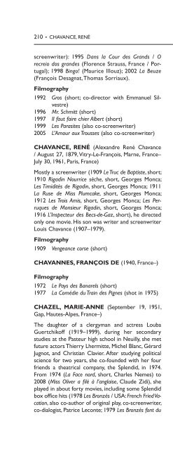 Encyclopedia of French Film Directors