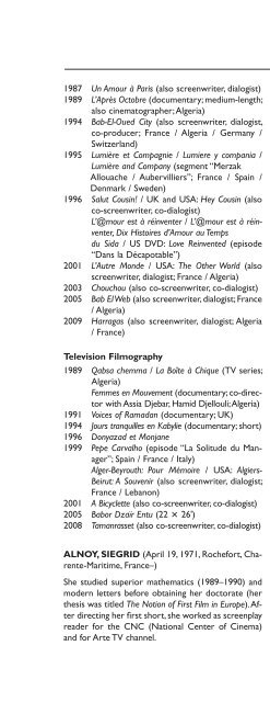 Encyclopedia of French Film Directors