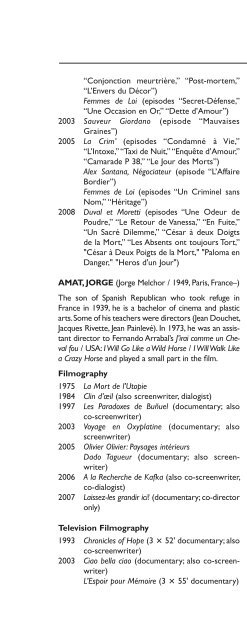 Encyclopedia of French Film Directors