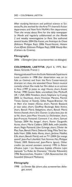 Encyclopedia of French Film Directors