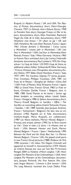 Encyclopedia of French Film Directors