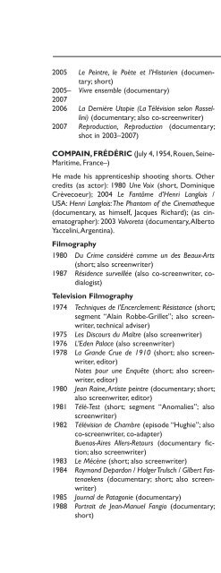 Encyclopedia of French Film Directors