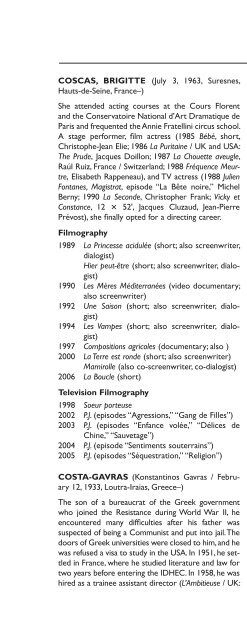 Encyclopedia of French Film Directors